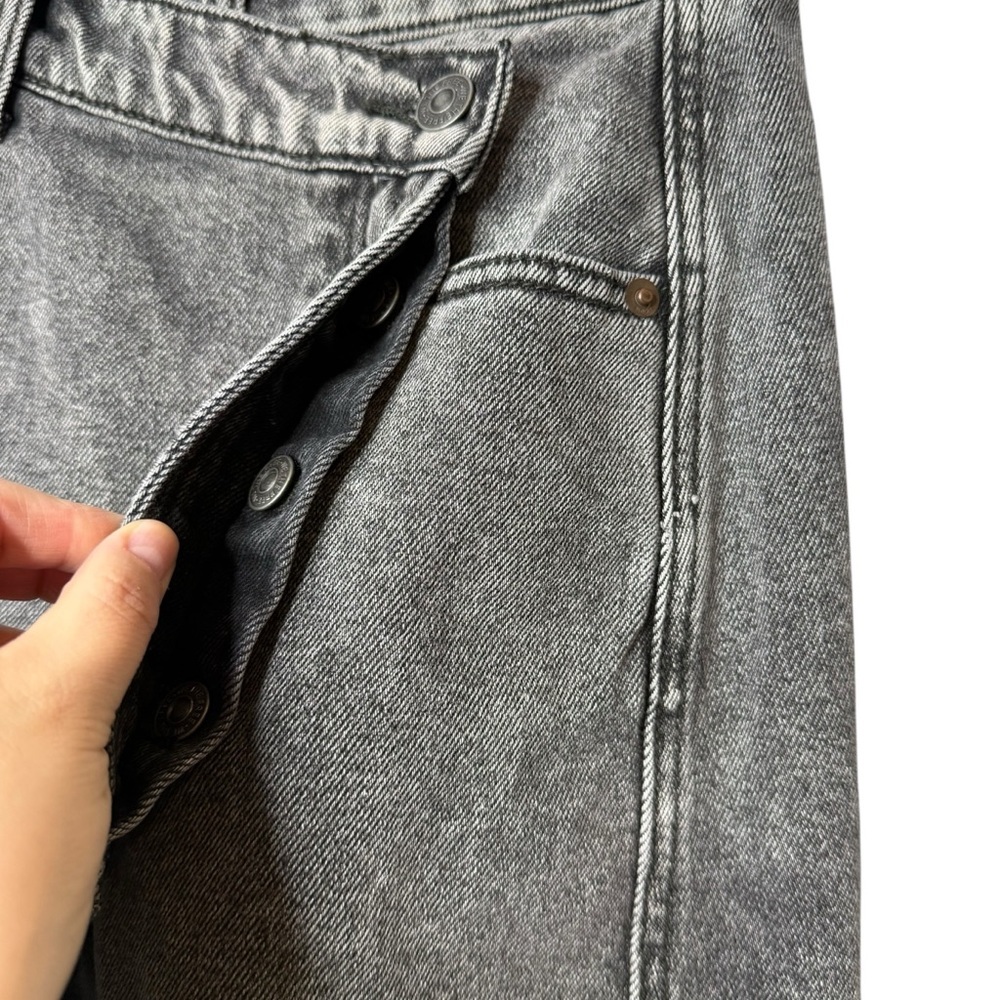 Free People Parker Black Wash Women’s Wrap Denim Mini Skirt Sz 27 / Sz 4 - Picture 6 of 12